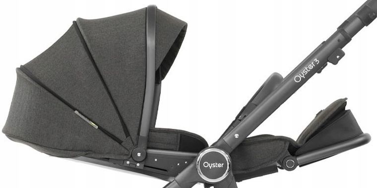 Oyster, Oyster 3, Mercury, wózek spacerowy, srebrny stelaż