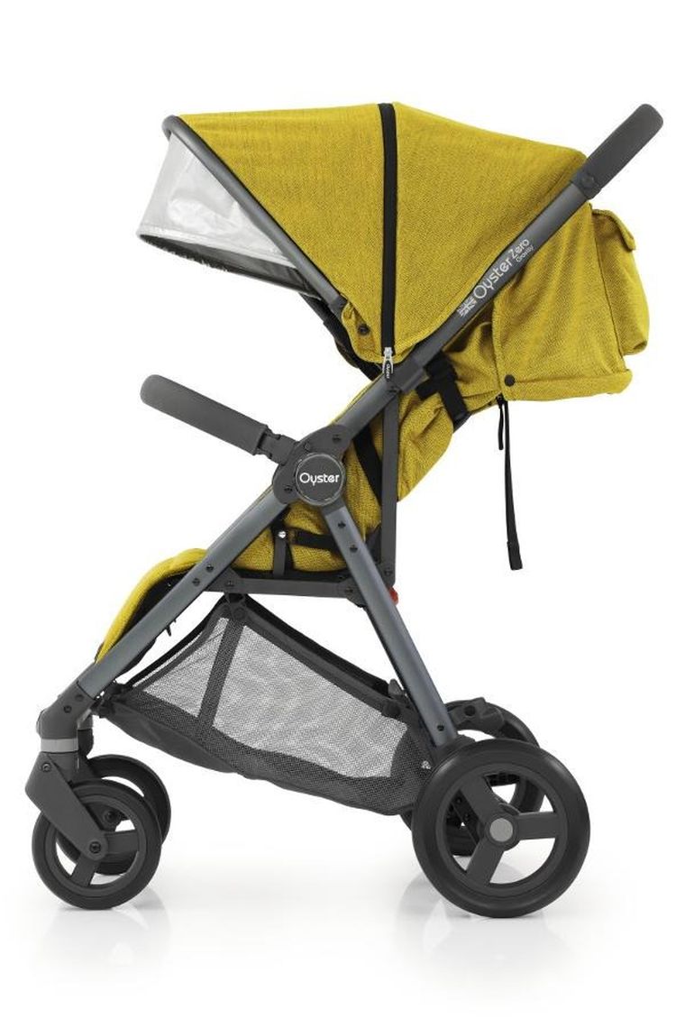 Oyster, Zero Gravity, wózek wielofunkcyjny, mustard, stelaż szary