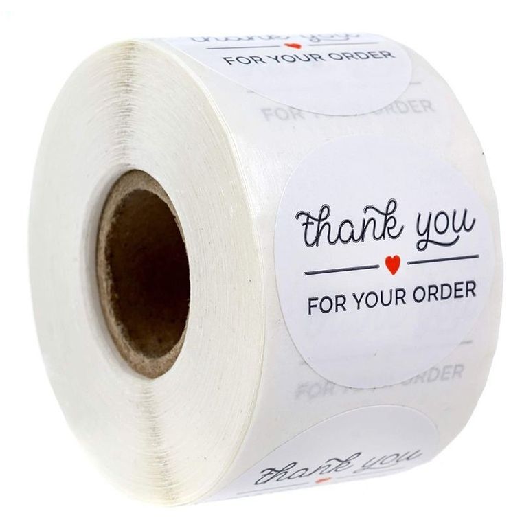 Ozdobne naklejki Thank You For your Order, wzór 2