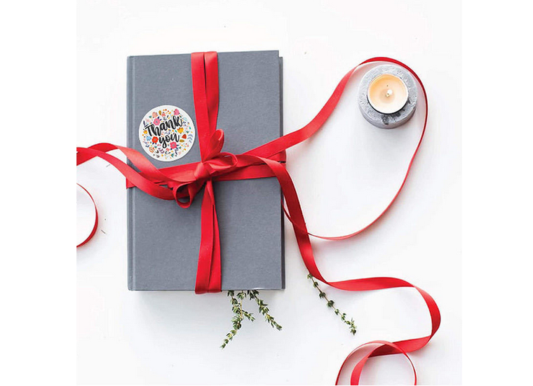 Ozdobne naklejki Thank You, wzór 3