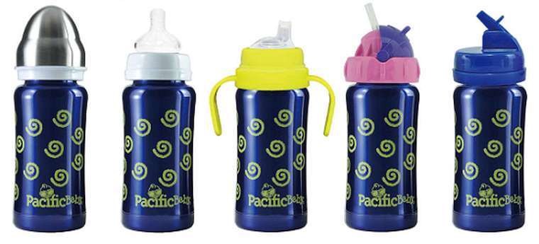 Pacific Baby, smoczki do butelki, średni przepływ, 3m+, 2 szt.