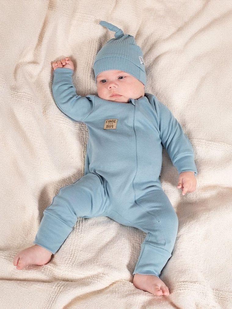 Pajac chłopięcy, niebieski, Nicol