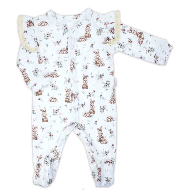 Pajac dziewczęcy, biały, Nicol