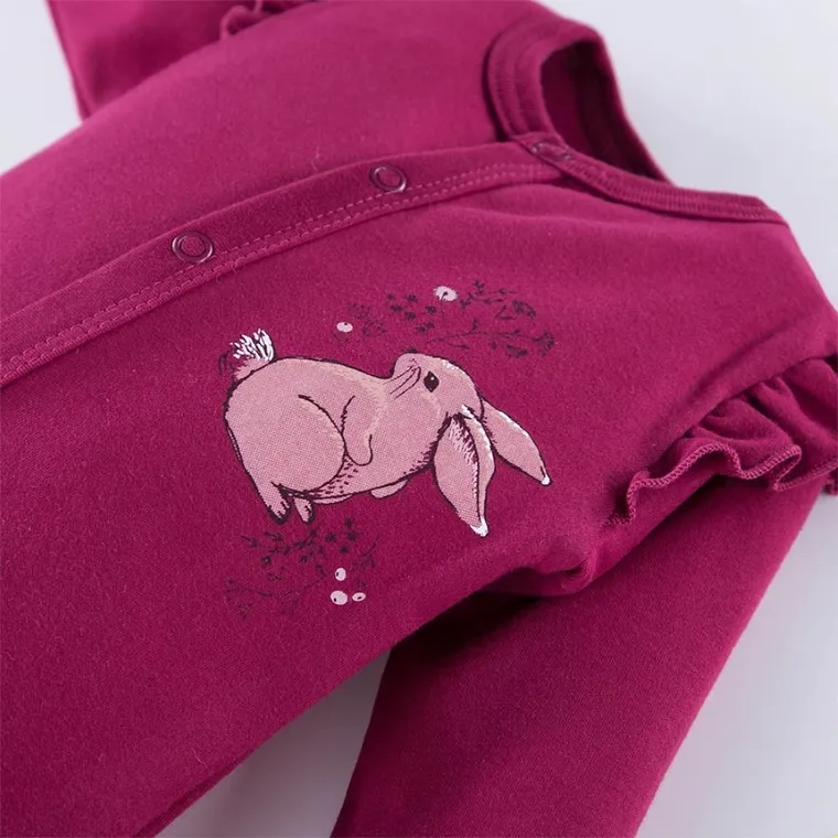 Pajac dziewczęcy, bordowy, Bloom, Eevi