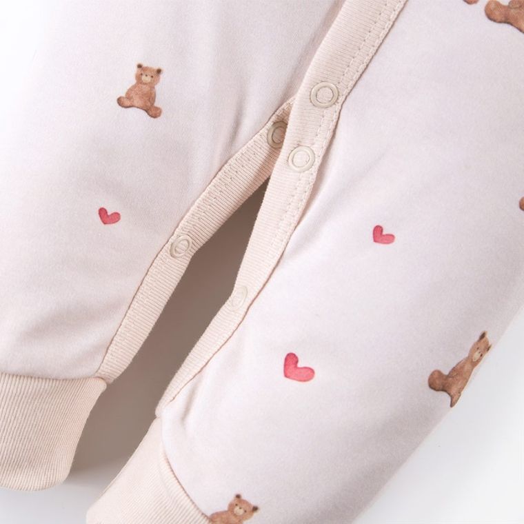 Pajac dziewczęcy, ecru, Eevi