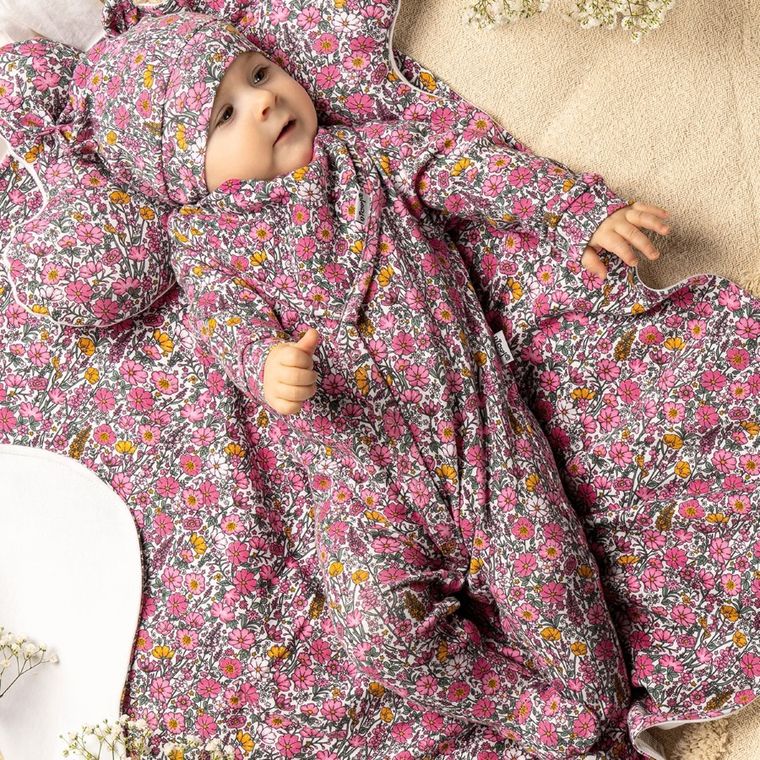 Pajac dziewczęcy, różowy, Nicol