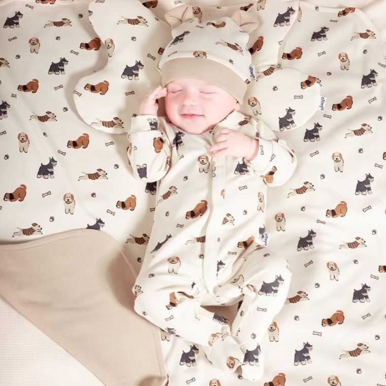 Pajac niemowlęcy, beżowy, Nicol