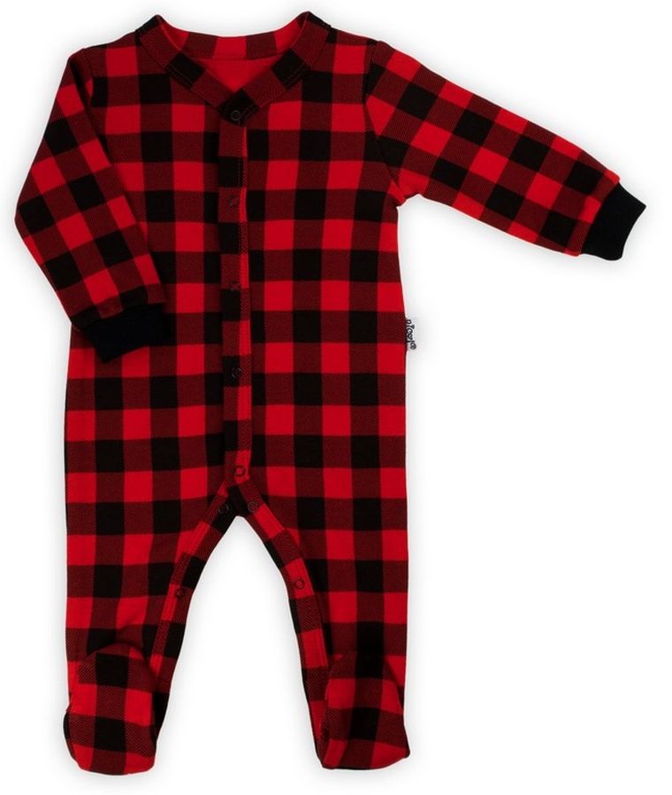 Pajac niemowlęcy, czerwono-czarny, Nicol