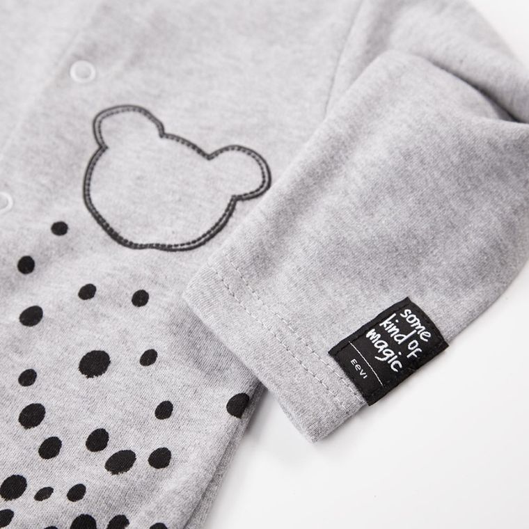 Pajac niemowlęcy, szary, Eevi