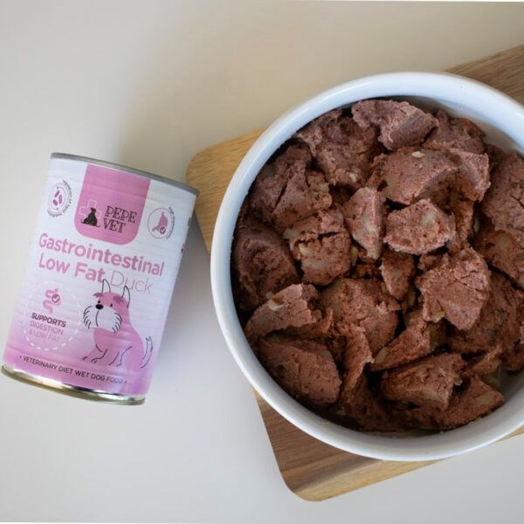 Paka Zwierzaka, Pepe Vet, Gastrointestinal Low Fat Duck, karma mokra dla psów, 400g