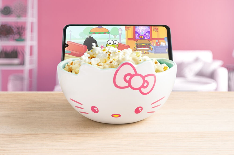 Paladone, Hello Kitty, miseczka na przekąski z uchwytem na telefon