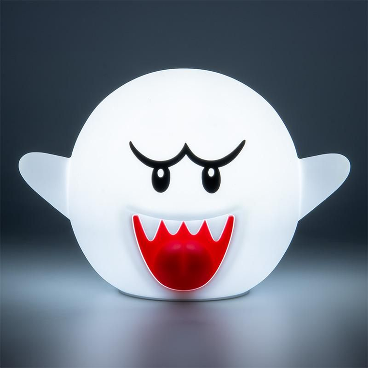 Paladone, Super Mario, Boo SquishyGlo, lampka nocna, silikonowa, 13.7 cm
