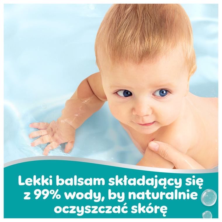 Pampers, 99% Water, chusteczki nawilżane dla dzieci, 1-60 szt.