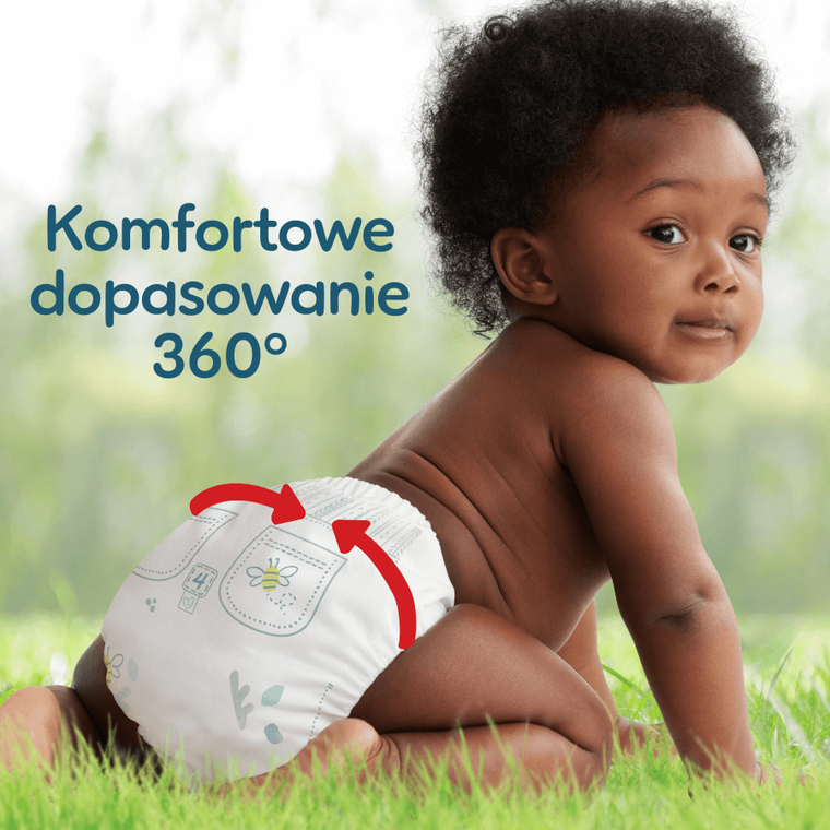 Pampers, Harmonie Baby, pieluchomajtki, rozmiar 4, 9-15 kg, 168 szt.