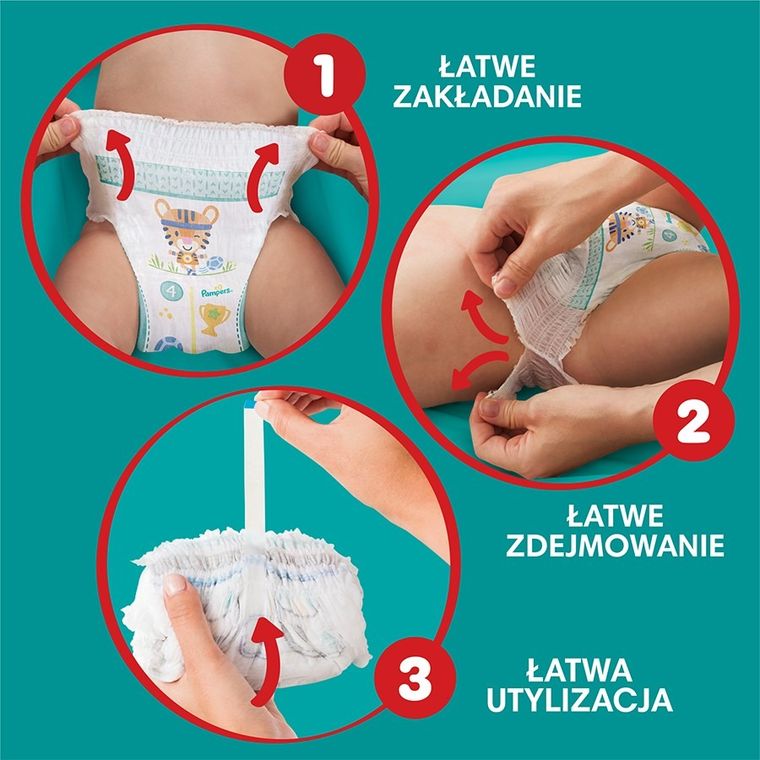 Pampers, Pants, pieluchomajtki, rozmiar 7, 17+ kg, 38 szt.