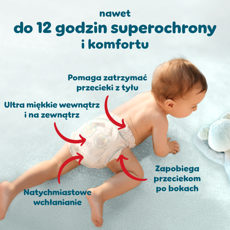 Pampers, Premium Care, pieluchomajtki, rozmiar 5, 11-17kg, 80 szt.