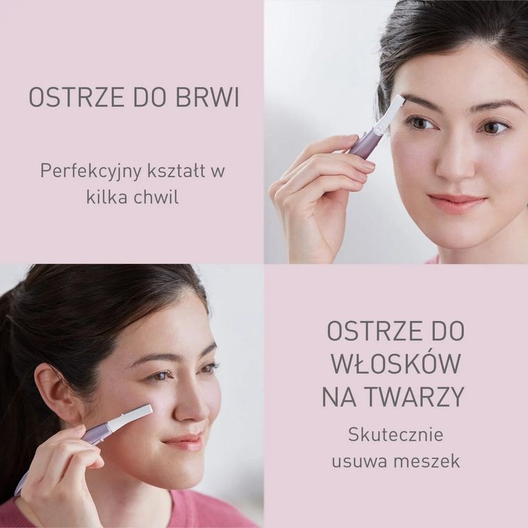 Panasonic, ES-WF71-V503, trymer na baterie do brwi i twarzy, fioletowy
