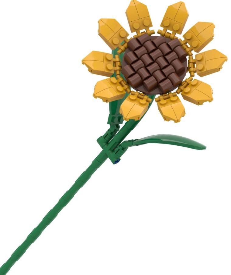 Pantasy, Słonecznik, klocki konstrukcyjne, 10 cm, 115 elementów