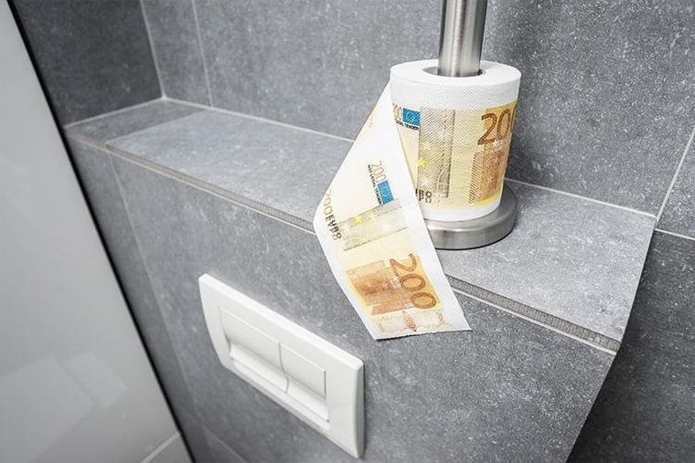 Papier toaletowy, 200 Euro, XL