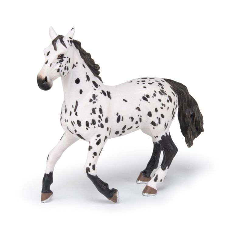 Papo, Czarny koń rasy appaloosa, figurka kolekcjonerska