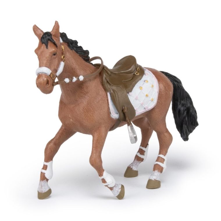 Papo, Koń osiodłany zimowo, figurka