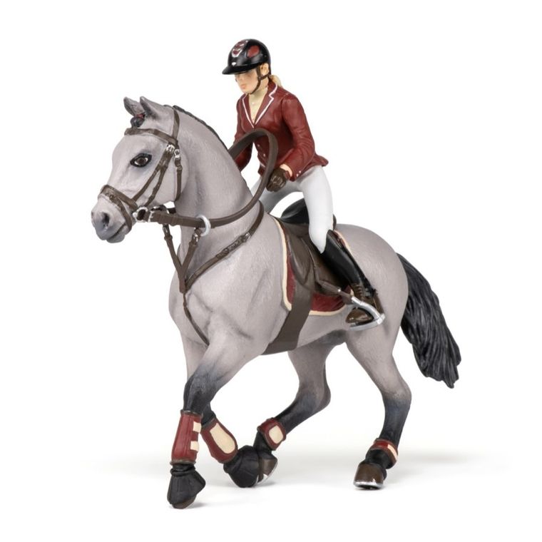 Papo, Koń z amazonką na zawodach, figurka