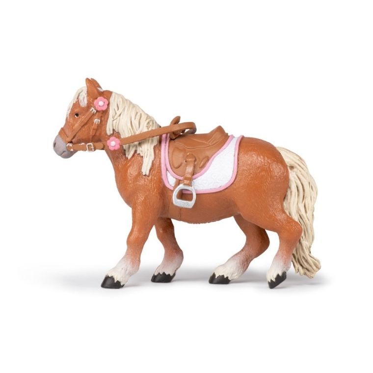 Papo, Kuc Shetlandzki osiodłany, figurka