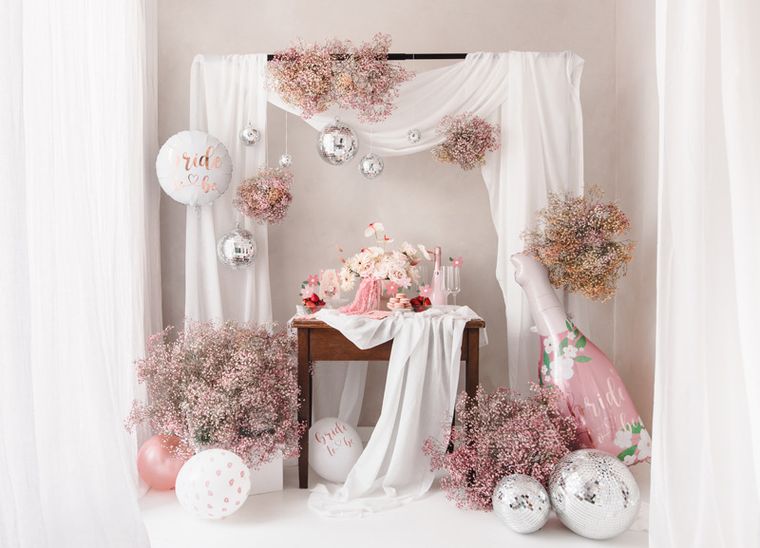 PartyDeco, balon foliowy Butelka Bride to be, 49.5-108.5 cm, mix, 1 szt.