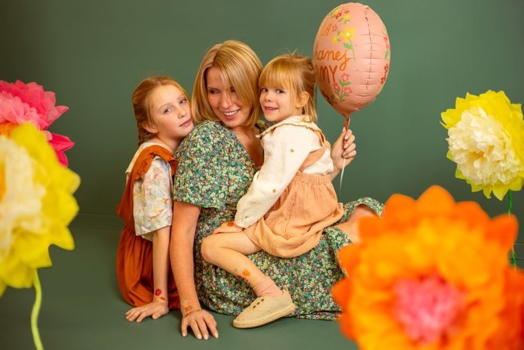 PartyDeco, balon foliowy, Dla kochanej mamy, 45 cm, 1 szt