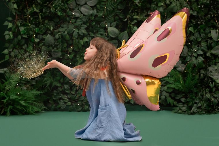 PartyDeco, balon foliowy Motyl, 120-87 cm, mix, 1 szt.