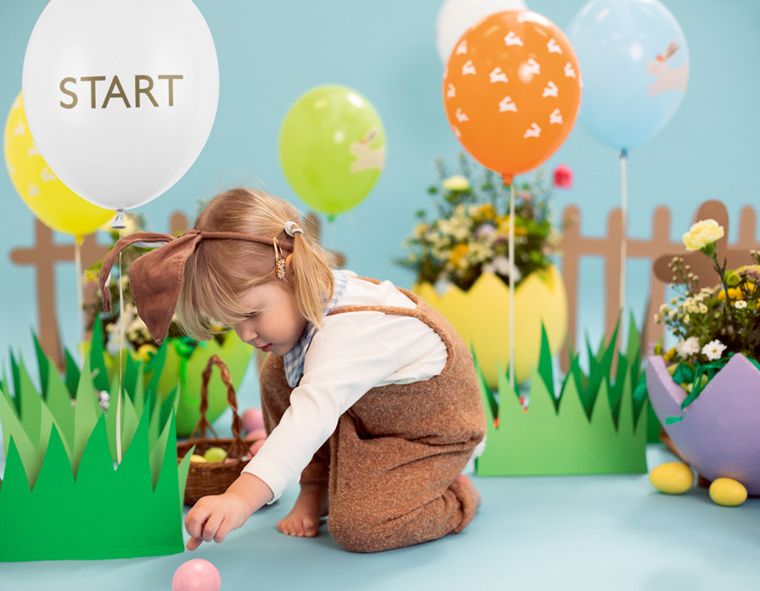 PartyDeco, balony 30 cm, Egg hunt, mix, 7 szt.