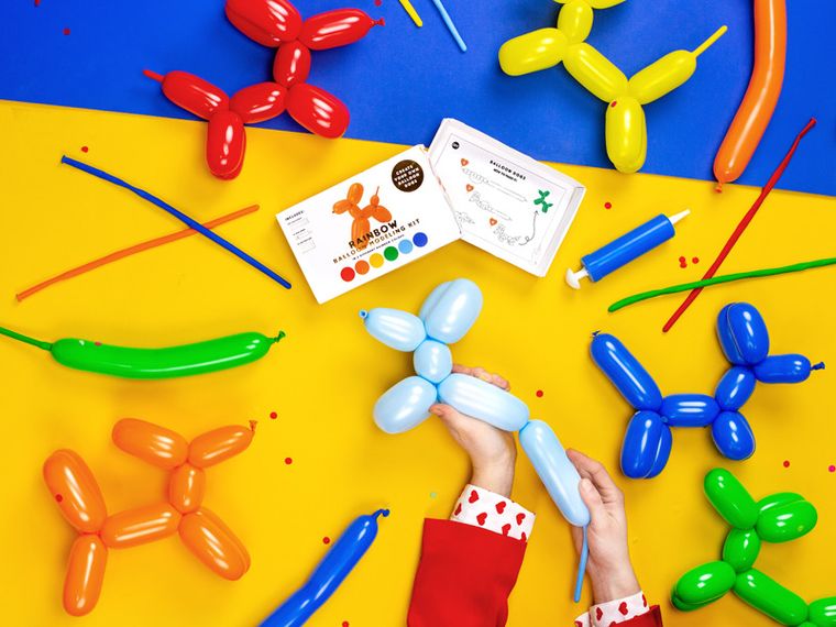 PartyDeco, balony modeliny pastelowe 130 cm, z pompką, mix, 30 szt.