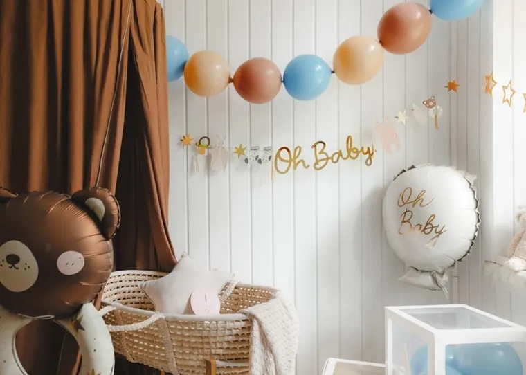 PartyDeco, balony z łącznikiem, jasny niebieski, 33 cm, 20 szt.