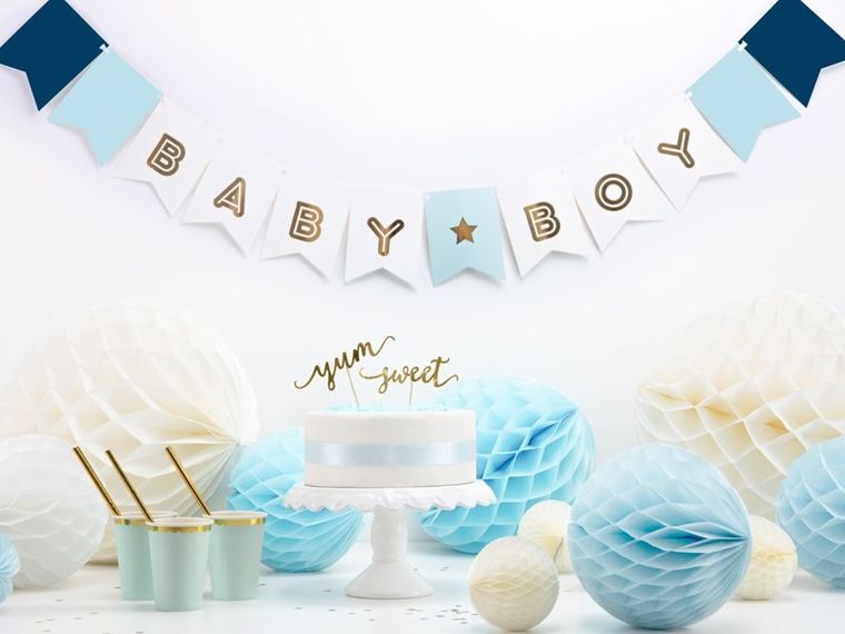 PartyDeco, baner Baby Boy, mix, 15-160 cm