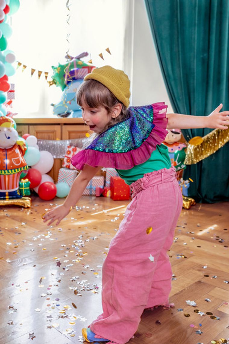 PartyDeco, cekinowy kołnierzyk, mix, 1 szt.