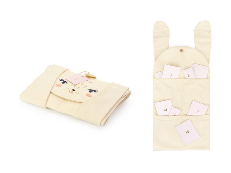 PartyDeco, kalendarz adwentowy z wypełnieniem, organizer, królik