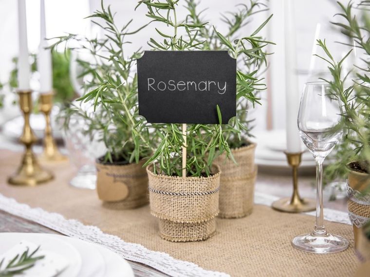 PartyDeco, karteczki na patyczkach, czarne, 4 szt.