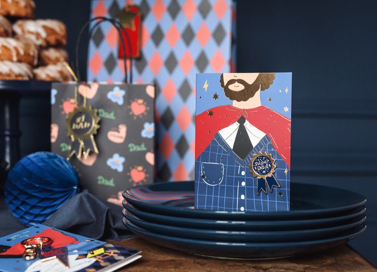 PartyDeco, kartka z pinem Kotylion, 11-15.5 cm, 1 szt.