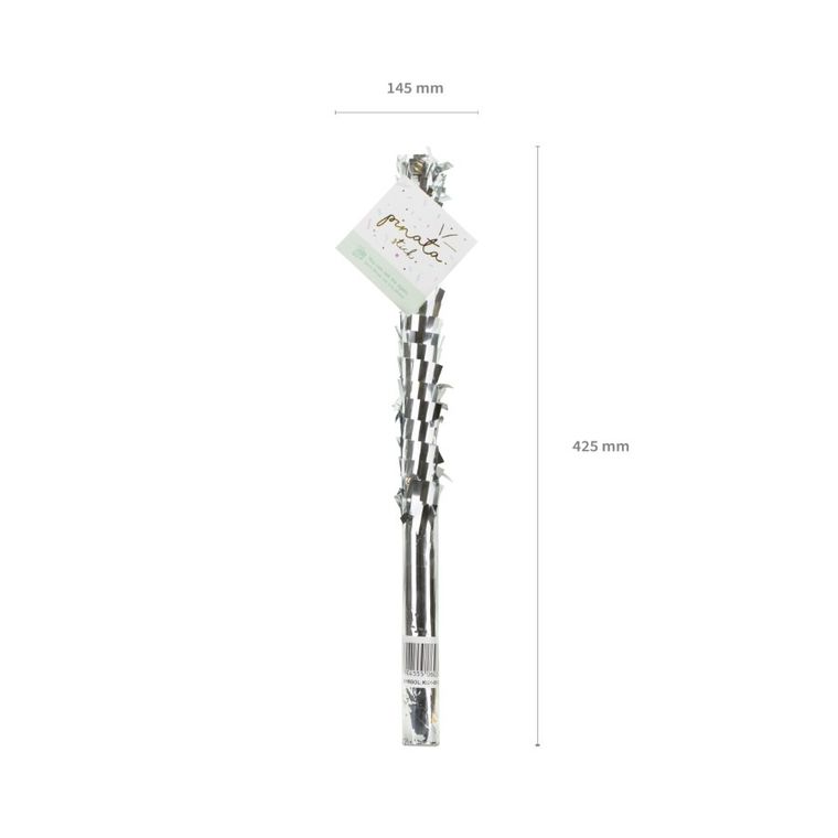 PartyDeco, kij do rozbijania piniaty, holograficzny, 40 cm