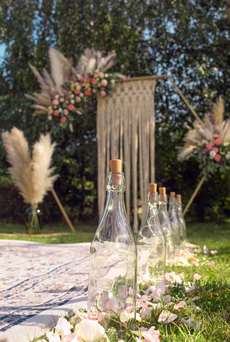 PartyDeco, lampki LED z korkiem do butelki, ciepły biały, 197 cm, 1 szt.