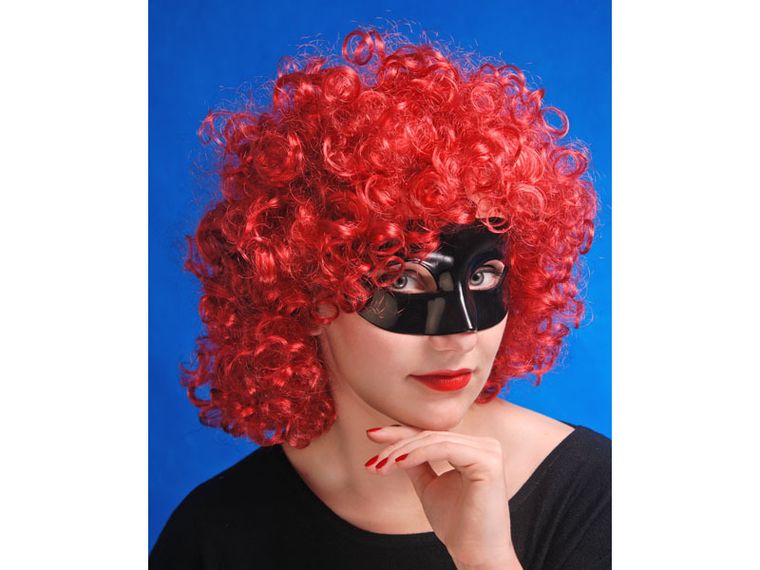 PartyDeco, maska karnawałowa, czarna, rozmiar uniwersalny