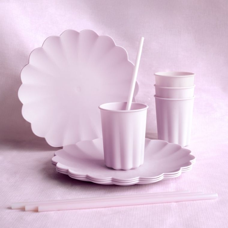 PartyDeco, obrus jednorazowy, jasny fiolet, 120-180 cm