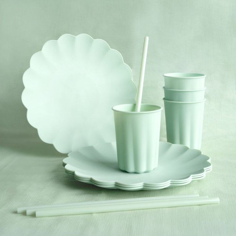 PartyDeco, obrus jednorazowy, zielony, 120-180 cm