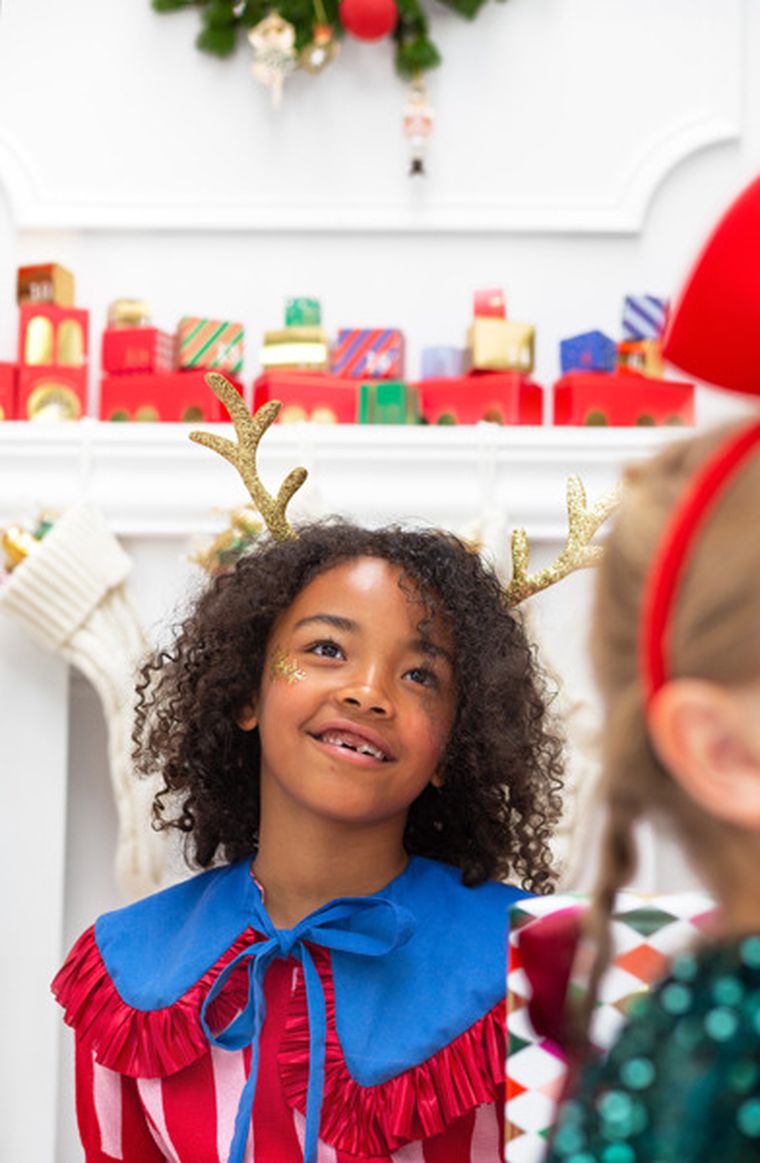 PartyDeco, opaska Renifer, złoty, 34.5-22 cm, 1 szt.