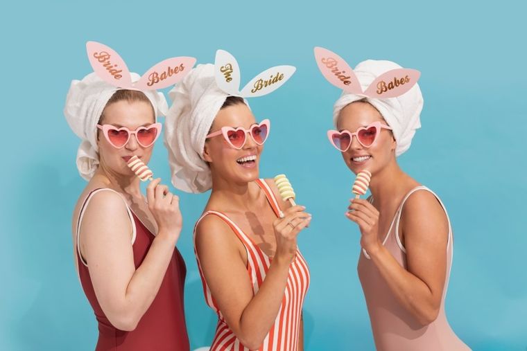 PartyDeco, opaski bride squad 29-25 cm, 6 szt.