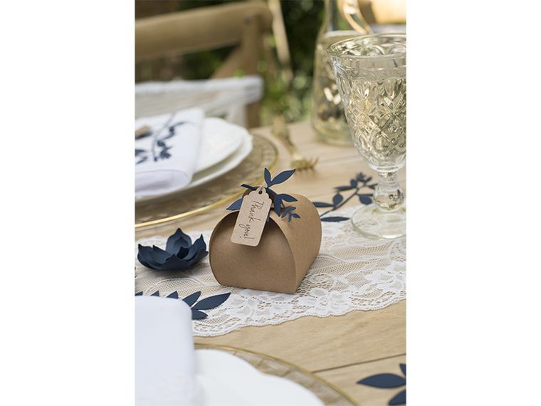 PartyDeco, ozdobne pudełeczka, z zawieszkami, 6-6-5,5 cm, 10 szt.