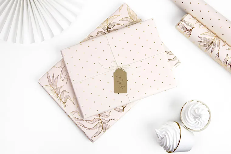 PartyDeco, papier do do pakowania prezentów, różowy, 70-200 cm, 2 szt.