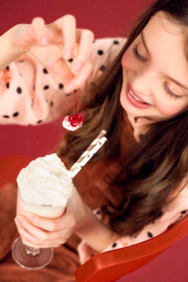 PartyDeco, słomki papierowe, jasne różowe złoto, 19.5 cm, 10 szt.