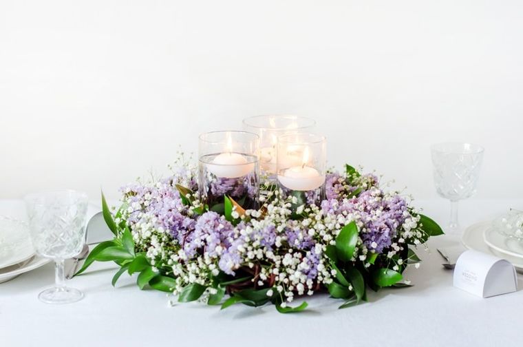 PartyDeco, świeca pływająca matowa, biały, 4 cm, 50 szt.