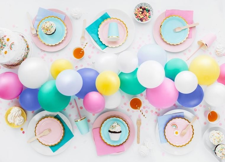 PartyDeco, świeczki urodzinowe, stokrotki, 2-3.5 cm, 5 szt.